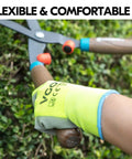 15-Pairs Latex-Free Polyurethane Dipped Safety Work Gloves For Auto Construction Gardening And More All Purpose Use Flexible Polyester Yellow Size L
