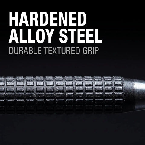 Close-up of the grip on the Three Piece Black High Carbon Steel Center Punch Set designed for precision metal marking.