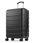 Bronze black lightweight spinner carry on luggage with dual wheels