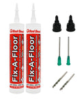 Extra Strength Tile Repair Adhesive Pro Pack With Micro Syringe Injector And Two Drill Bits For Tile Porcelain Ceramic Marble Stone And Wood Floors Fixes Loose Tiles Fast Without Teardown DIY Friendly For Pros And Homeowners Pack Of 2 including tubes, tips, and drill bits