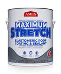 Max Stretch Roof Coating White Elastomeric Sealant For Flat And Low Slope Roofs One Gallon Resists Cracking With Six Hundred Fifty Percent Elongation And Eighty Eight Percent Light Reflectivity That Helps Lower Cooling Costs can front view