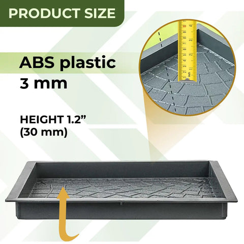 DIY Concrete Molding Set 4 Reusable Cobblestone Molds For Walkways And Patios with ABS plastic, 3mm, height 1.2 inches