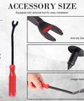 Removal tool from 100 Piece Lower Hood Clip And Bumper Clip Replacement Set With Push Pin Fasteners, anti-slip design, 8.5 inch size