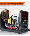 AC To DC Adjustable Laboratory Switching Power Supply 30V 60V 120V For Laptop Phone Computer And PCB Repair And Charging 120V3A Black Compact