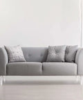 Gray sofa with Beefy Solid Acrylic Furniture Legs 8 Inch Set Of 4 Heavy Duty Replacement Legs for a modern look