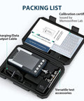 1000N Digital Force Gauge Push Pull Meter With USB Output And Free Data Logging Software Type C To USB Cable Included For Precise Tension And Compression And Material Testing in case with accessories