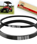 Ezgo Txt Gas Golf Cart Drive Belt and Starter Belts Kit for 4 Cycle Golf Carts, OEM 72054G01 72024G01 belts shown