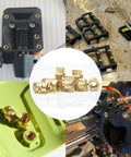 Heat Set Insert Kit With 60W Soldering Iron And 380 Brass Inserts 3D Printing components and applications in 3D parts.