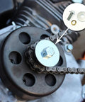 Beefy Three Quarter Inch Go Kart Clutch Bolt Kit For Predator Engine And Minibike With Solid Lock Washers for secure clutch mounting.