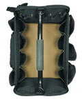 Top view of Open Top Soft Sided Tool Box 14 Inch With 31 Pockets Padded Shoulder Strap Foam Grip Handle Heavy Duty Tool Carrier