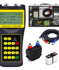 Handheld Ultrasonic Flowmeter Clamp On Portable Liquid Flow Meter With S1 M2 Transducers For Copper And PVC Pipe DN15 To DN700mm