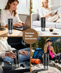 All In One Portable Coffee Maker Set With Mini Electric Espresso Machine, Manual Grinder And Electric Milk Frother in use scenarios.
