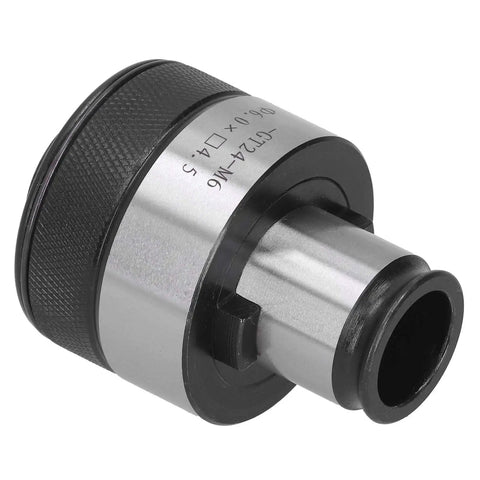 Heavy Duty Adjustable Tapping Collet Chuck Holder With Durable High Speed Steel Construction For Superior Clamping Strength And Torsion Protection In All Your Drilling Projects, close-up view.