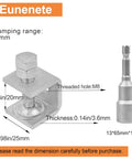 304 Stainless Steel C Clamps Set 20mm Mini Tiger Clamps for Woodworking Heavy Duty C Clamp Kit Four Pack with specifications