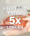 Vacuum Sealer Rolls 11 Inch Custom Size Bags For Home Food Storage, Fits Most Vacuum Sealers, Keeps Meat, Produce, And Leftovers Fresh, Ideal For Freezer, Sous Vide, And Meal Prep used to vacuum seal marinated meat in freezer
