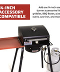 Pro 30 Single Burner Grab-and-Go Outdoor Stove with foldable side shelf and propane tank compatibility