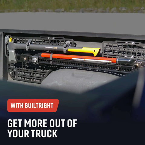 Passenger Side Rear Bedside MOLLE Panel Rack System for 2019 and Up Ram 1500 Trucks Easy Mount Truck Bed Organizer with tools