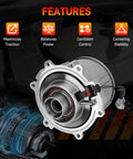 Rear Differential Coupling Assembly Replacement For Nissan Rogue, Rogue Sport, Qashqai, And Murano Direct Fit Pro Grade OE Quality Durable Upgrade For 2014-2020 Rogue 2.5L, 2016-2020 Murano Hybrid 2.5L, 2015-2020 Murano 3.5L, 2017-2020 Qashqai 2.0L featuring silver metal housing and connector