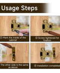 Installation steps for Six Pack Cabinet Door Latches With Screws, Bronze Finish Double Roller Catch Hardware for Cabinets
