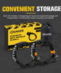 Heavy Duty Synthetic Soft Shackle Rope Half Inch By Twenty Three Inch With 49,000 Pounds Breaking Strength, packaging and bag