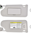Driver Side Sun Visor With Light For Nissan Altima 2013 2014 2015 2016 2017 2018 Gray Left Replacement Without Sunroof