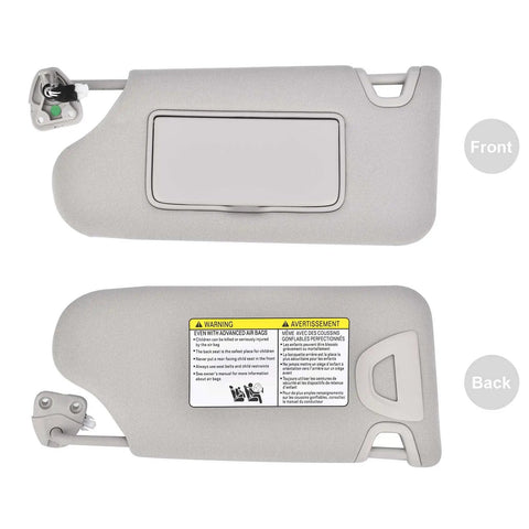Driver Side Sun Visor With Light For Nissan Altima 2013 2014 2015 2016 2017 2018 Gray Left Replacement Without Sunroof