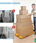 Dollate 26400 Lbs Heavy Duty Machine Skates 12 Ton Capacity Industrial Dolly Plates used for easy moving of stacked boxes.