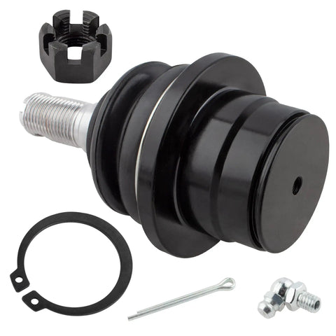 2 Pack Front Lower Ball Joint Kit Fits Ford F-150 2009-2014 Excluding Raptor, Expedition 2007-2017, Lincoln Navigator 2007-2017 K500008 Premium Heavy Duty Steel Replacement black steel ball joint with grease fittings and retaining ring