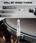 4 Piece Drum Key Set With Drill Bit For Instant Head Changes And Lightning Fast Tuning Speed Drum Keys And Standard Keys Chrome
