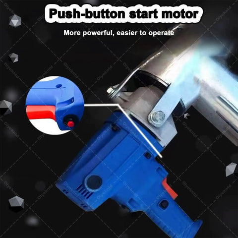 Heavy Duty 1500W Grain Auger Workhorse With Portable Suction System close-up of push-button start motor