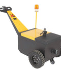 Rock Heavy Duty Electric Powered Tugger 7k Super Tough Motor with steering handle and wheels, designed for moving trailers and carts.