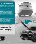 Cable Shield EV cable protector for garage charging cables; US-made, Cable Shield brand