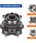 Rear Wheel Hub Bearing Assembly 512535 for Nissan Juke Qashqai Rogue and Rogue Sport AWD Direct Fit Replacement Part Fits 2014 2019 Models