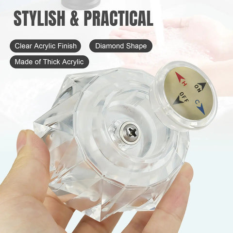 Easy Install Universal Shower Knob Handle Replacement For Delta And Peerless, Simple Swap With All Hardware, RP41661 Compatible