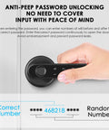 Smart Biometric Door Lock With Keypad And App 4 In 1 No Key Needed Keyless Entry Fingerprint Code Tap And Go Phone Access