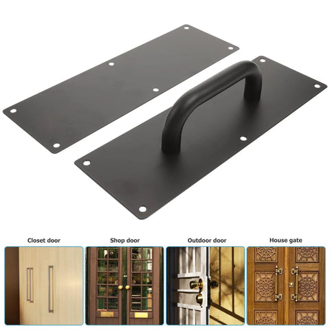 304 Stainless Steel Push Pull Door Handle With Screws For Fireproof Passages, Sliding Doors, Closets, Barns And Kitchens