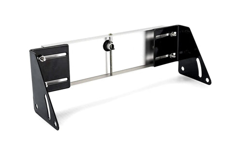 AccuLevel RV Leveling Brackets for Fifth Wheel King Pin Boxes Front to Back and Side to Side Leveling, metal and black finish