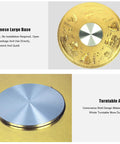 Siamese large base and turntable axis of Big Ol Round Glass Lazy Susan Turntable For Kitchen And Dining