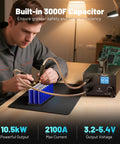 Battery Powered Spot Welder With Upgraded LCD Screen 80 Gear Adjustable Output used for 18650 battery welding on desk