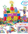 1054 Pieces Building Blocks Set For Creative STEM Learning Interlocking Construction Toy Kit with colorful structures and storage box