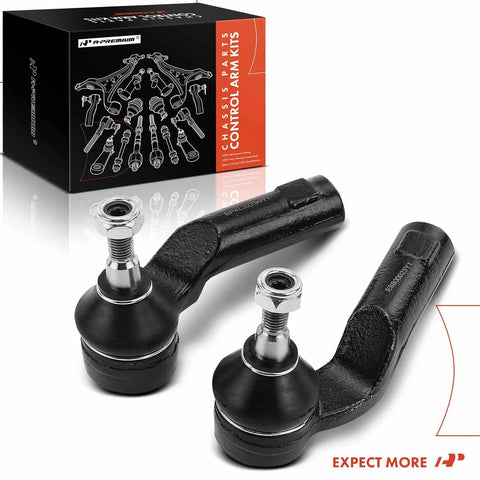 Pair Front Outer Tie Rod Ends For Mazda 3 2004-2013, 3 Sport 2009-2013, And Mazda 5 2006-2010 2012-2017 with packaging box