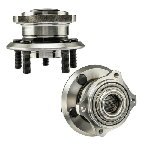 Pair Rear Wheel Bearing And Hub Assembly For 2005 2009 Chrysler 300 RWD 2007 2009 Dodge Charger RWD 2005 2008 Dodge Magnum RWD 5 Lug Wheel Hub Replacement With OEM Fit And Durability For Long Lasting Performance