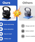 Comparison of Heavy Duty Vibration Isolator Pads 4 By 4 By Seven Eighths Inch With 3 Eighth Inch Pre Drill Hole Rubber Noise Dampening Pads