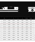 Top Shelf 6 Inch Bench Vise With Linear Guide Rail Clamping Vice CNC Machine Tool Holder dimensions and specifications chart