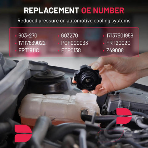 Replacement cap for Keep Engines Chill Under Pressure Engine Coolant Expansion Reservoir Overflow Tank BMW X5 Range Rover.