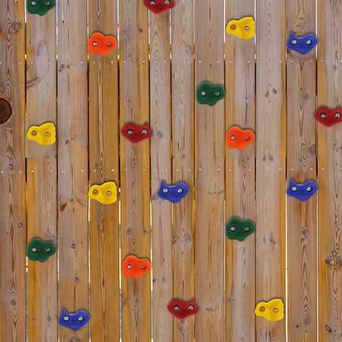 25 Piece Colorful Rock Climbing Holds Kit With Mounting Screws And Hardware For DIY Indoor And Outdoor Kid Friendly Play Wall Build A Fun Safe Climbing Space For Home Gym