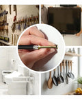 100 Sets Wall Anchors With Screws Kit For Drywall Self-Drilling Plugs And Fasteners No-Prep Install Premium Yellow Zinc-Plated Carbon Steel Rust-Resistant Heavy-Duty Mounting Hardware For Shelves, Mirrors, And TVs installed in wall-mounted shelf, TV, and bathroom use