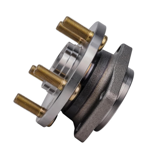 Side view of 2-Piece Front Wheel Bearing Hub Assembly For Subaru Legacy And Outback 2005-2014, 5 Lug, ABS Encoder, 4-Bolt Flange