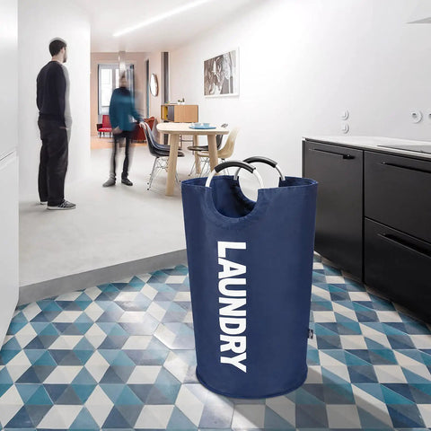 Big Ol 95L Large Collapsible Laundry Basket With Freestanding Tall Hamper in a modern kitchen setting