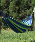 Colorful Cotton Hammock For Outdoors Portable Hanging Bed Hiking Friendly Single Person Garden Swing Canvas Travel Bed